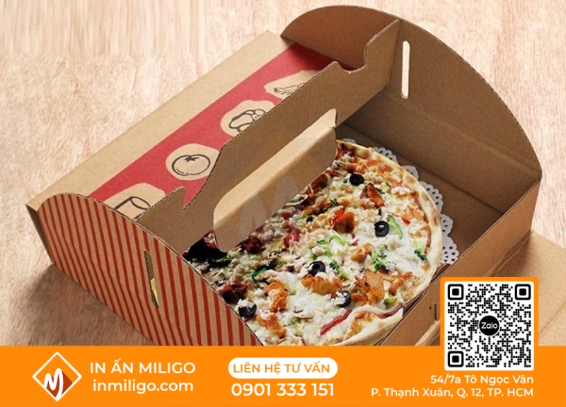 in hộp pizza