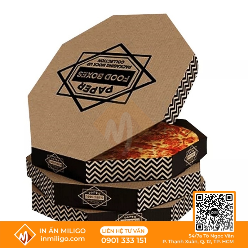 in hộp pizza