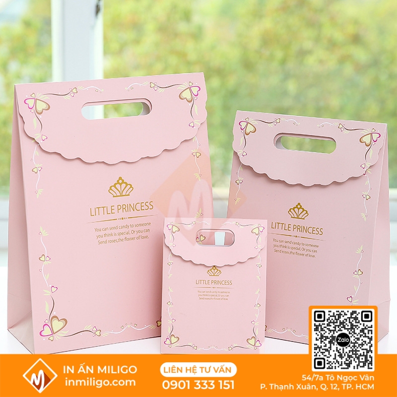in túi giấy đựng mỹ phẩm