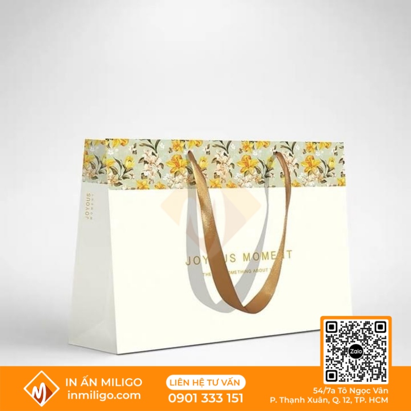 in túi giấy đựng quần áo