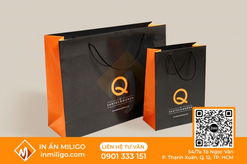 in túi giấy đựng quần áo