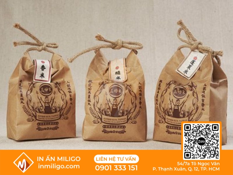 in túi giấy đựng thực phẩm