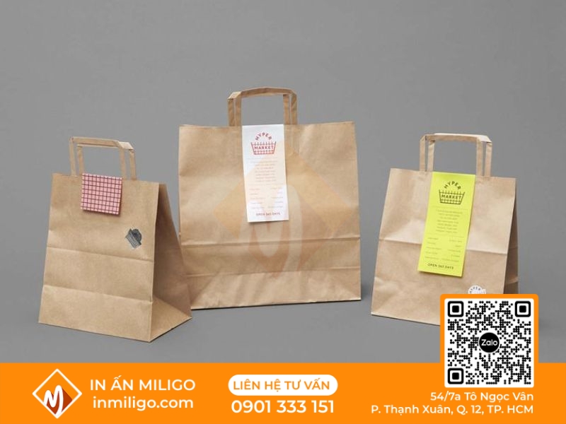 in túi giấy đựng thực phẩm