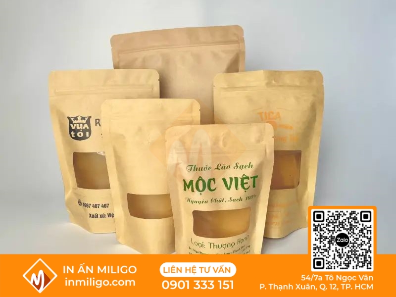 in túi giấy đựng thực phẩm