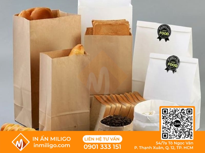 in túi giấy đựng thực phẩm