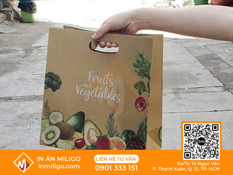 in túi giấy đựng thực phẩm