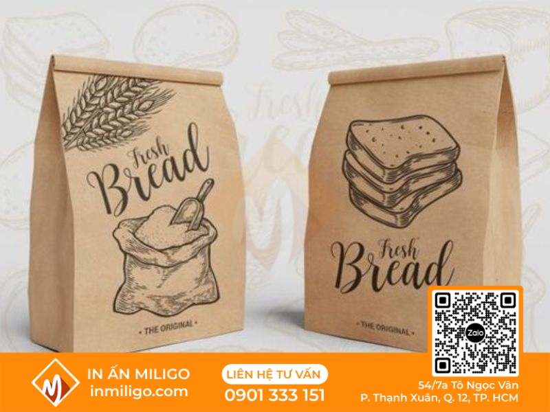 in túi giấy đựng thực phẩm