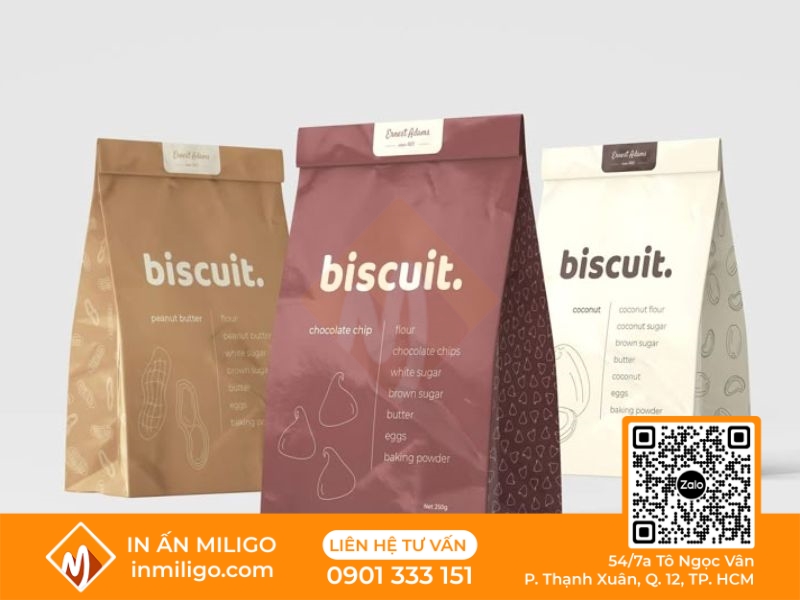 in túi giấy đựng thực phẩm