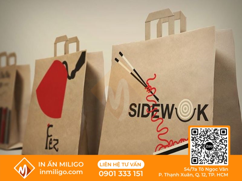 in túi giấy đựng thực phẩm
