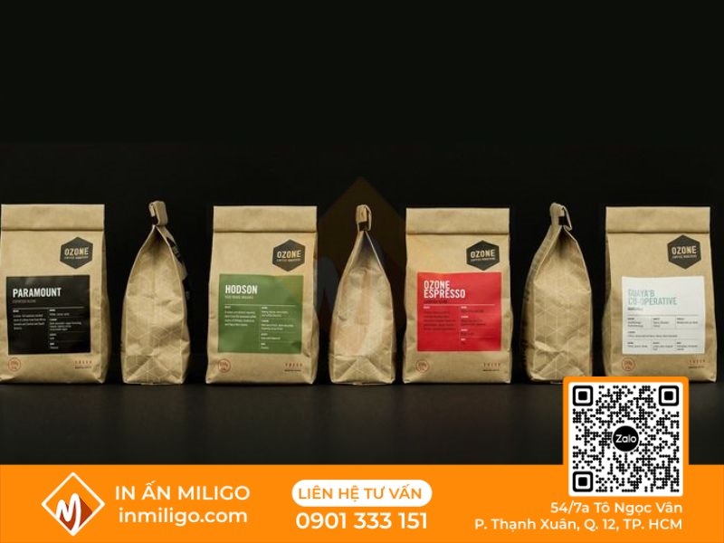 in túi giấy đựng thực phẩm