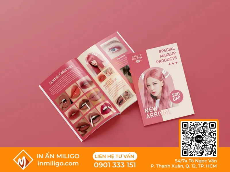 in catalogue mỹ phẩm