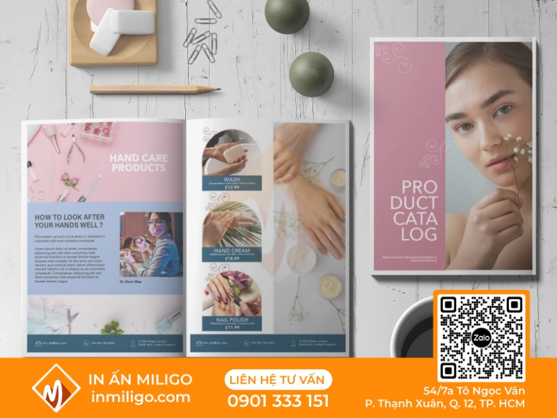 in catalogue mỹ phẩm