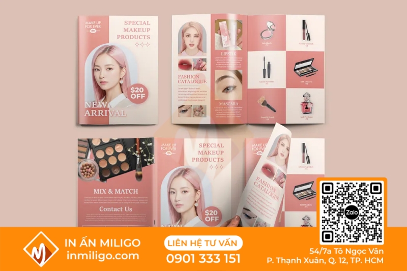 in catalogue mỹ phẩm