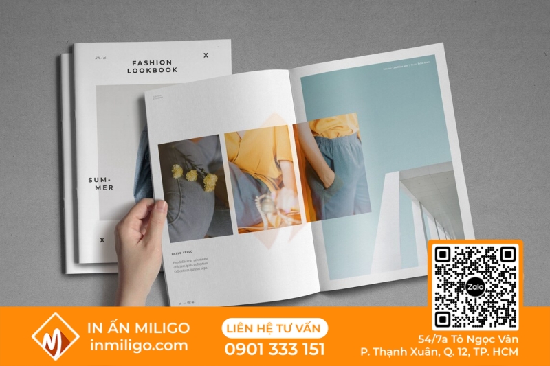 in catalogue thời trang