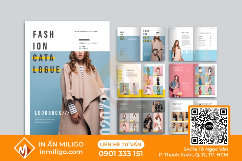 in catalogue thời trang