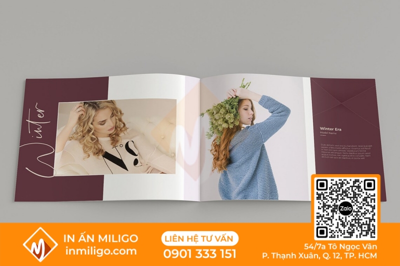 in catalogue thời trang