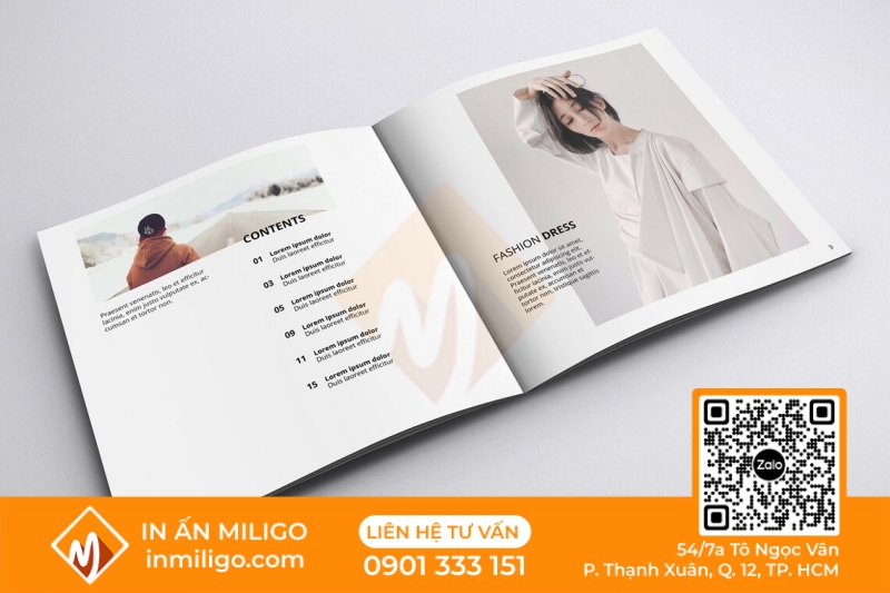 in catalogue thời trang