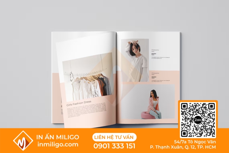 in catalogue thời trang