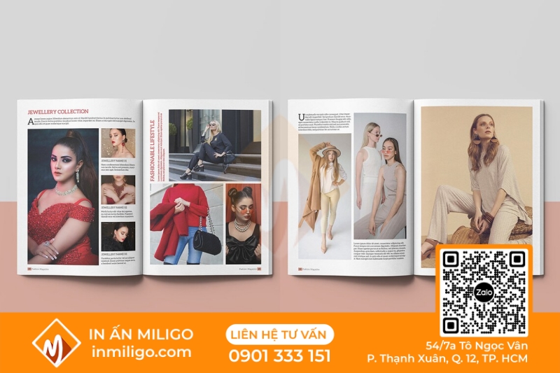 in catalogue thời trang
