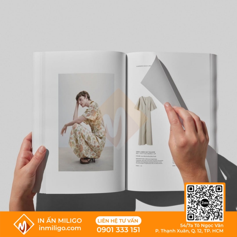 in catalogue thời trang