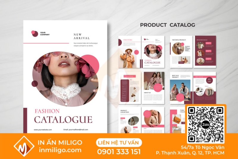 in catalogue thời trang