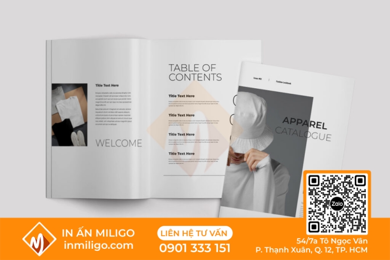 in catalogue thời trang