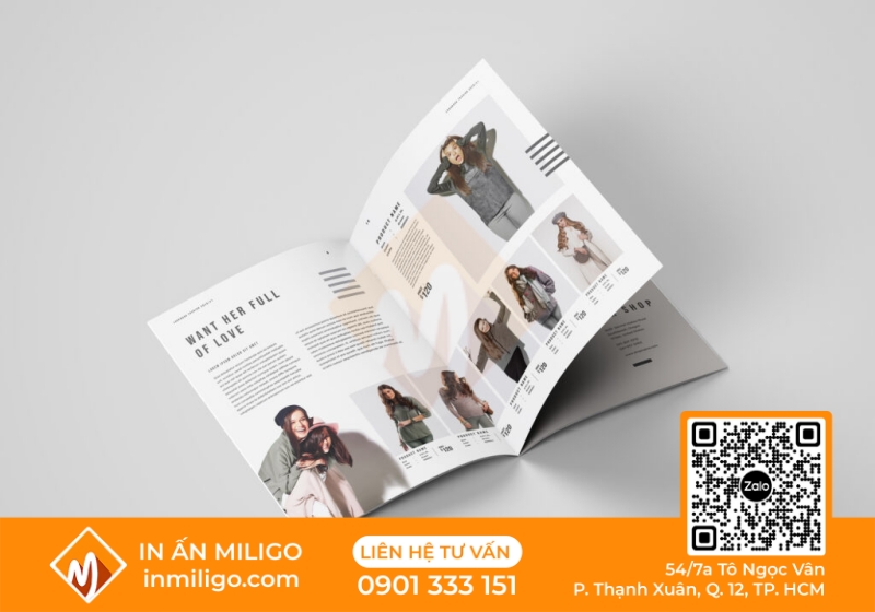 in catalogue thời trang