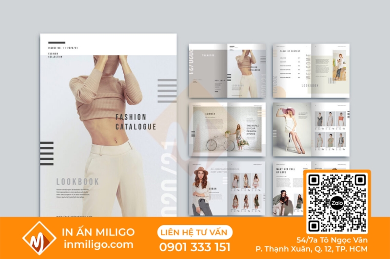 in catalogue thời trang