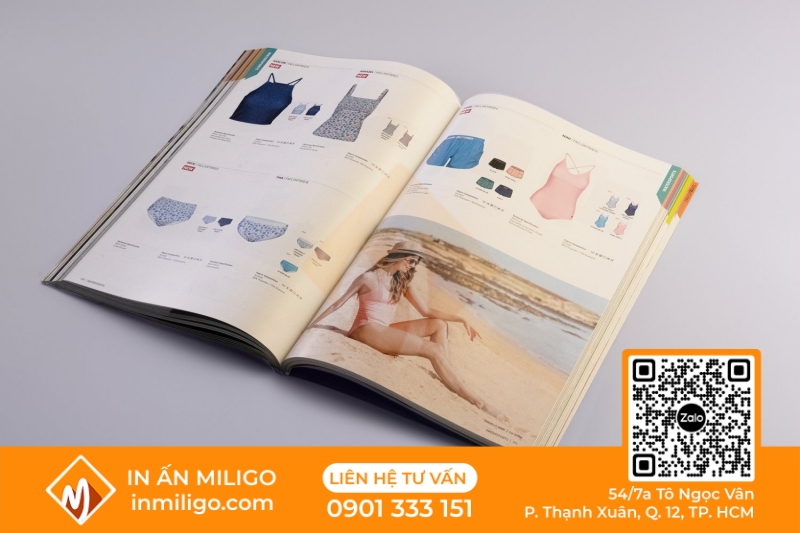 in catalogue thời trang