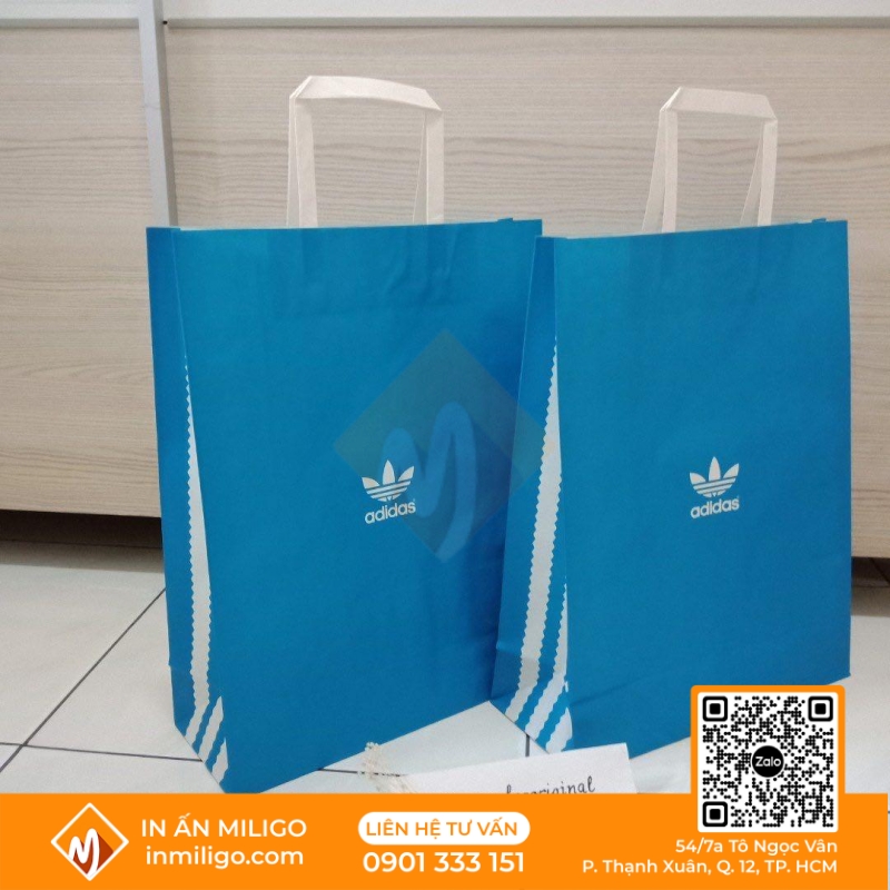 túi giấy Adidas