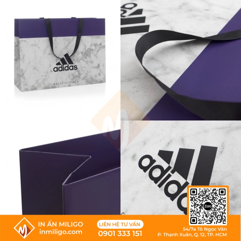 túi giấy Adidas