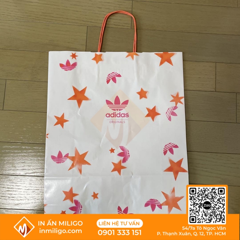 túi giấy Adidas
