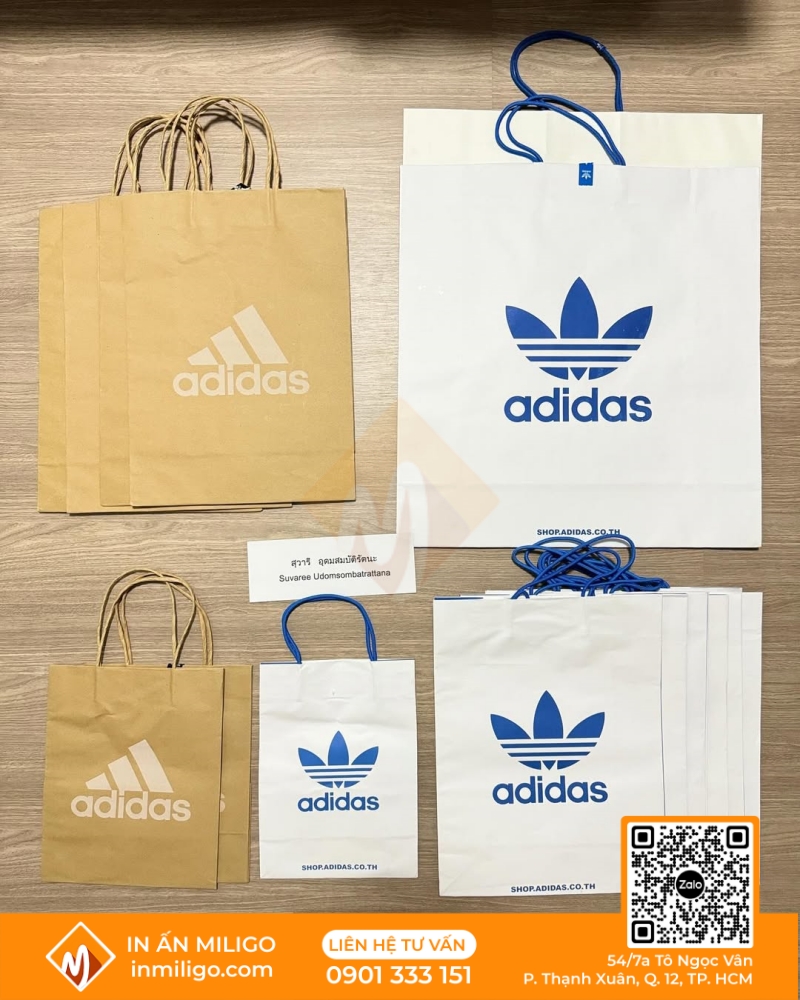 túi giấy Adidas