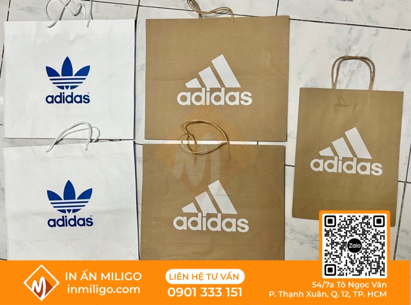 túi giấy Adidas