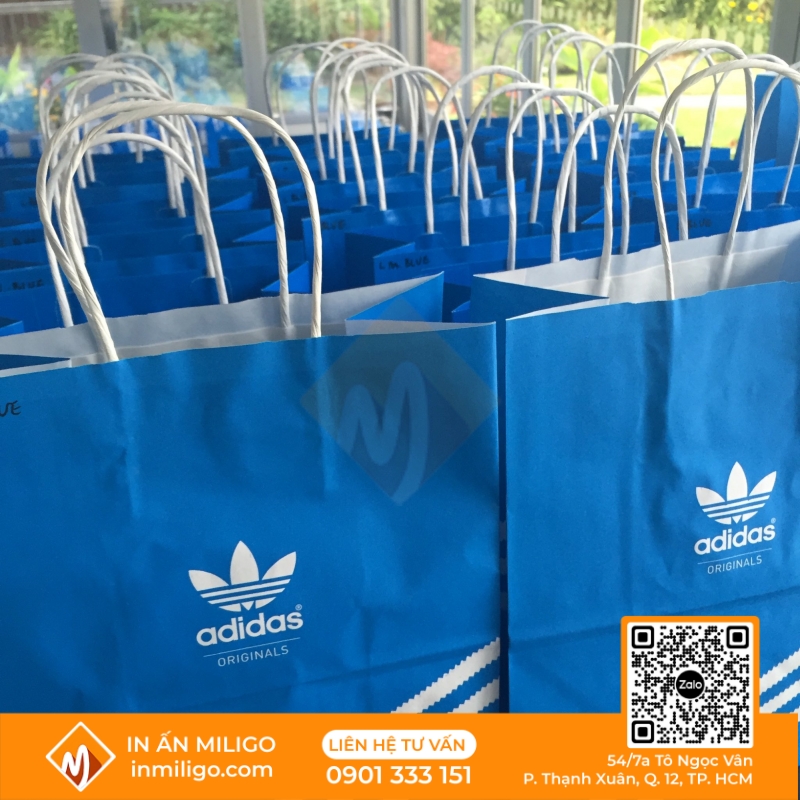 túi giấy Adidas