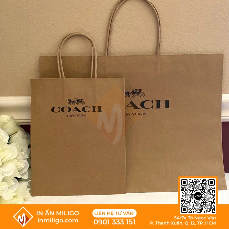 túi giấy Coach