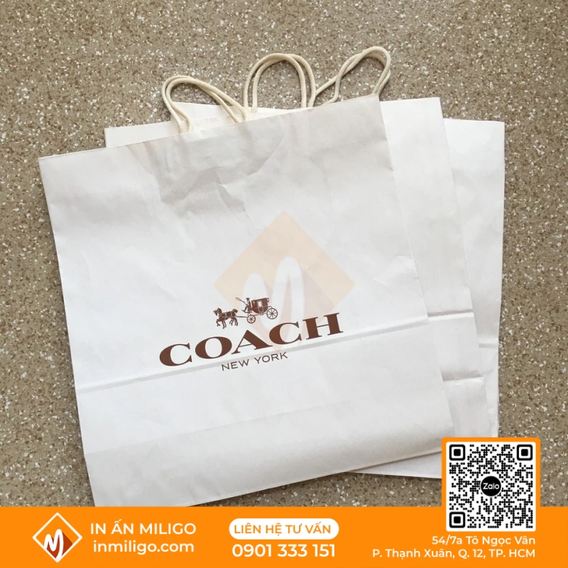 túi giấy Coach