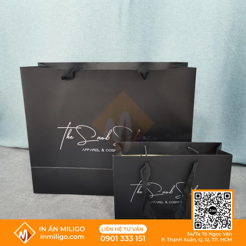 túi giấy đen