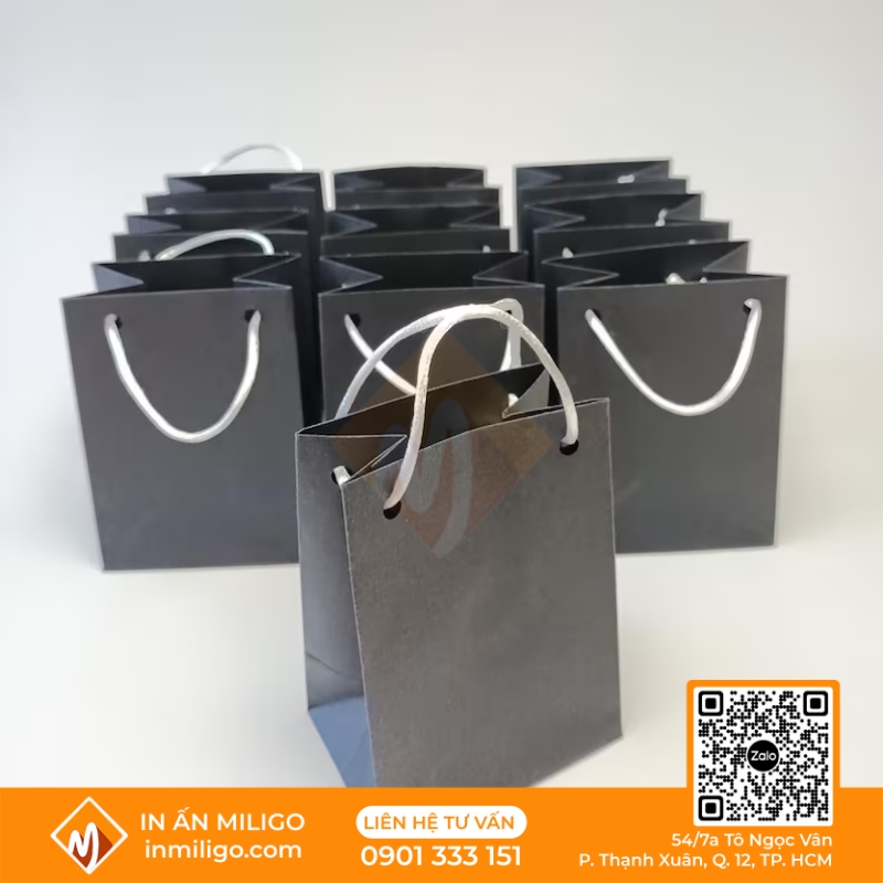 túi giấy đen