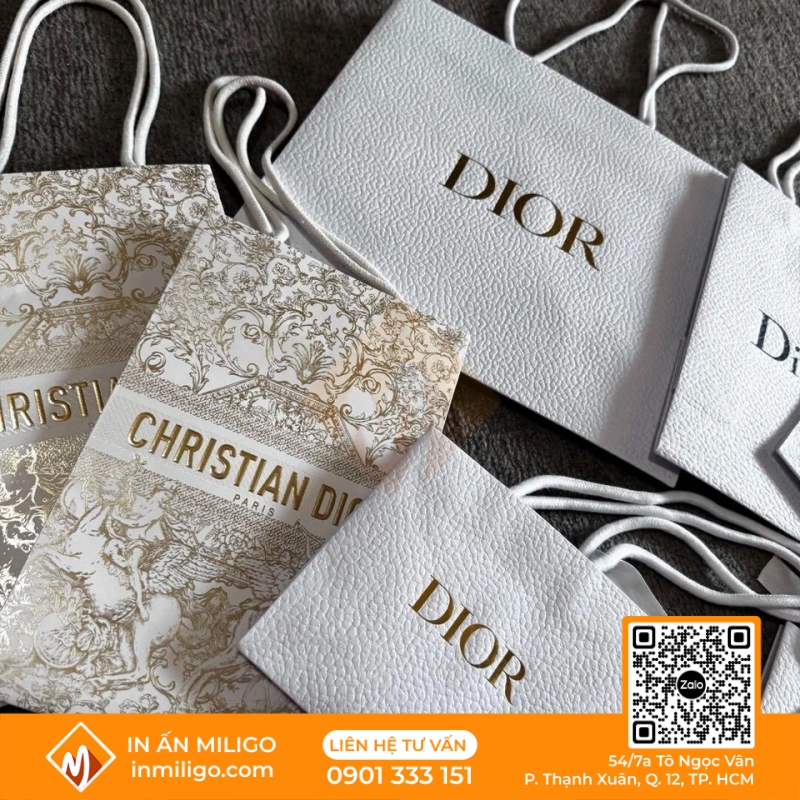 túi giấy Dior