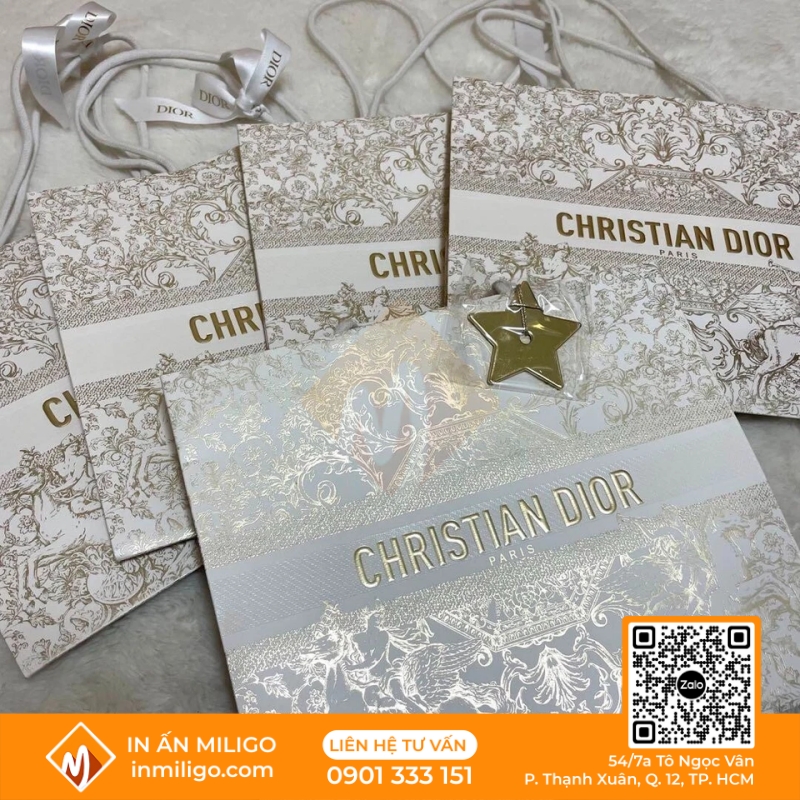 túi giấy Dior