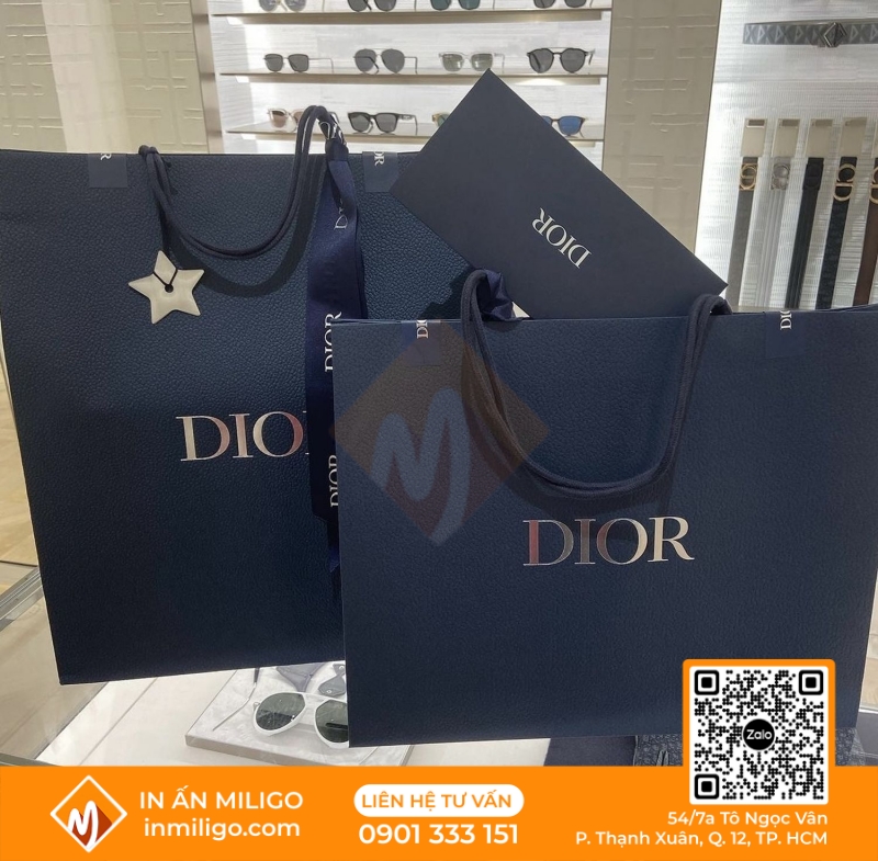 túi giấy Dior