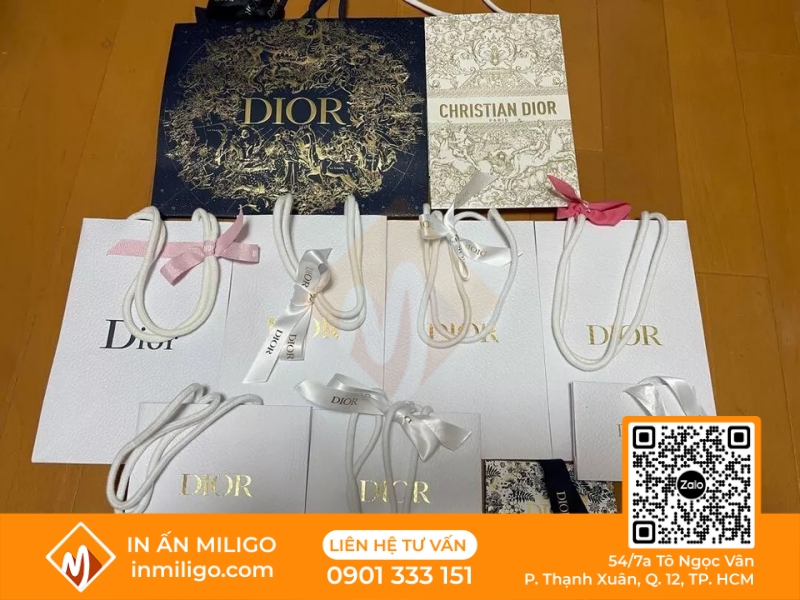 túi giấy Dior