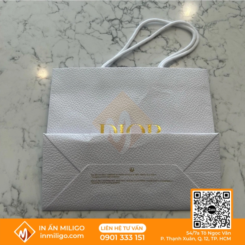 túi giấy Dior