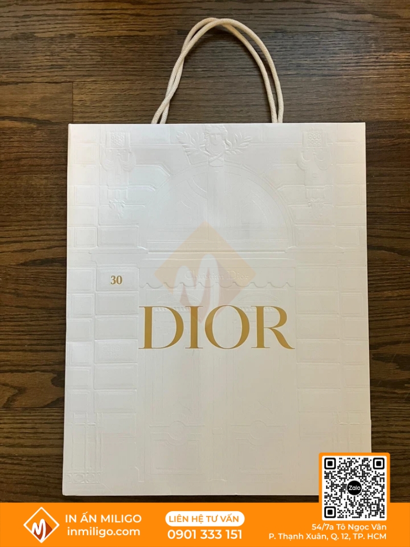 túi giấy Dior