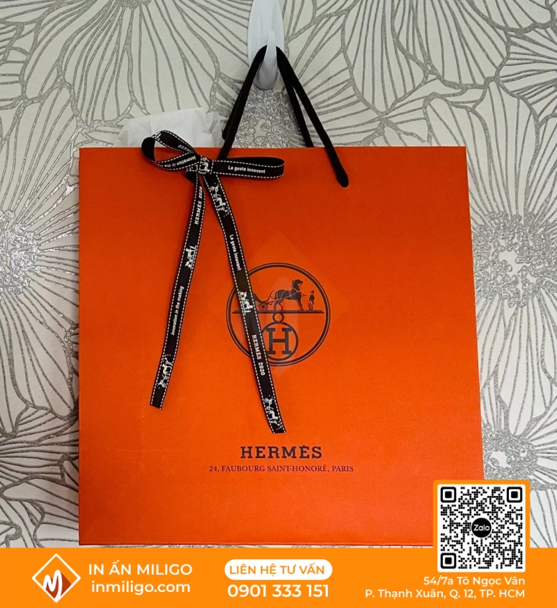 Túi Giấy Hermes
