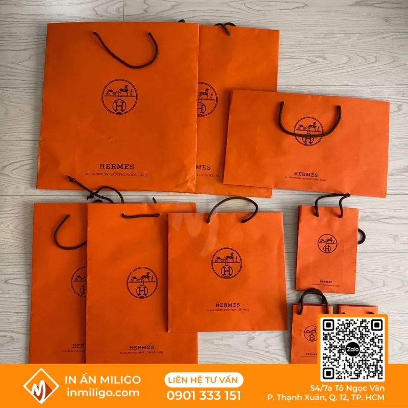 Túi Giấy Hermes