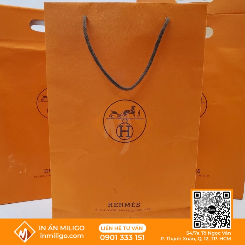 Túi Giấy Hermes