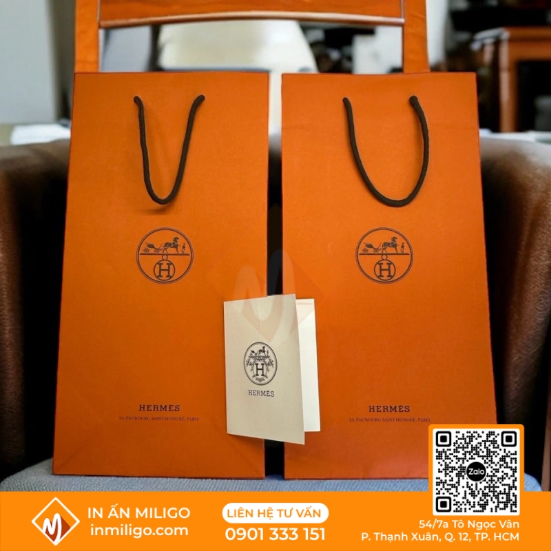 Túi Giấy Hermes