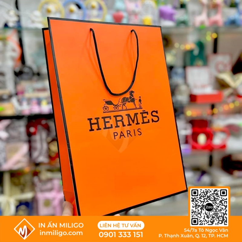Túi Giấy Hermes